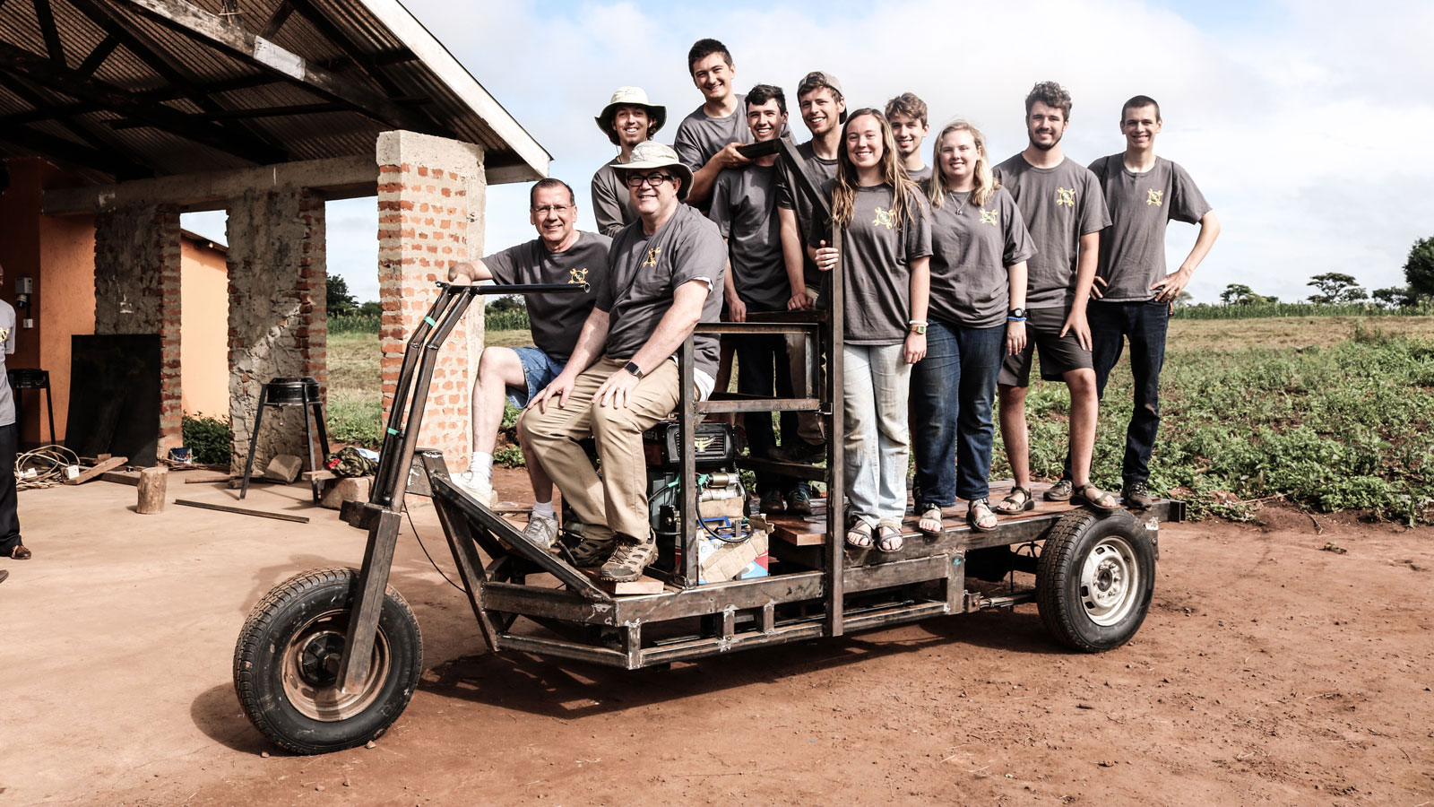Baylor Basic Utility Vehicle team in Uganda